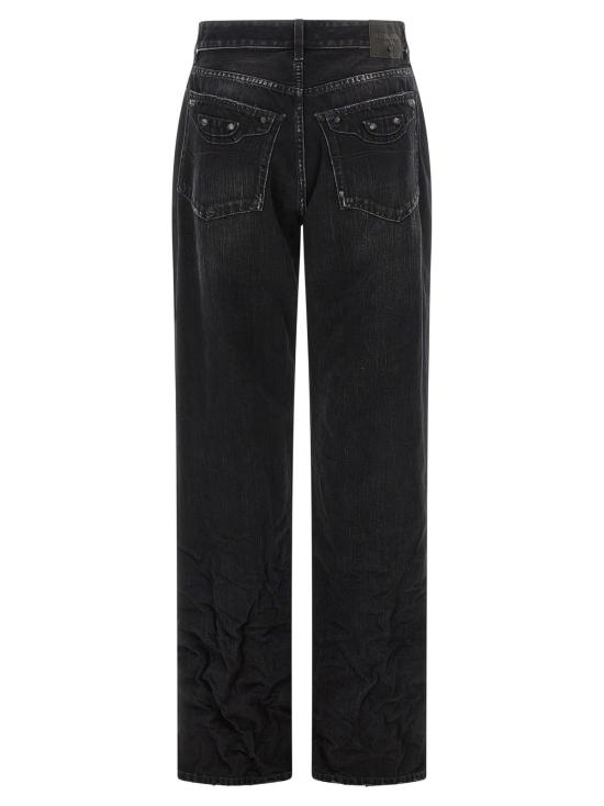  발렌시아가 데님 팬츠 시티 진 블랙 - BALENCIAGA