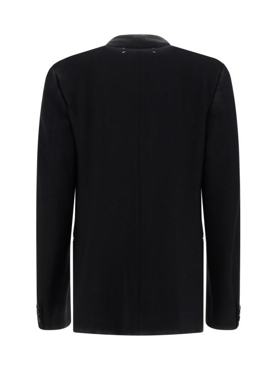  마르지엘라 수트 자켓 메종  블레이저 스모킹 블레이저 블랙 샤이니 - MAISON MARGIELA