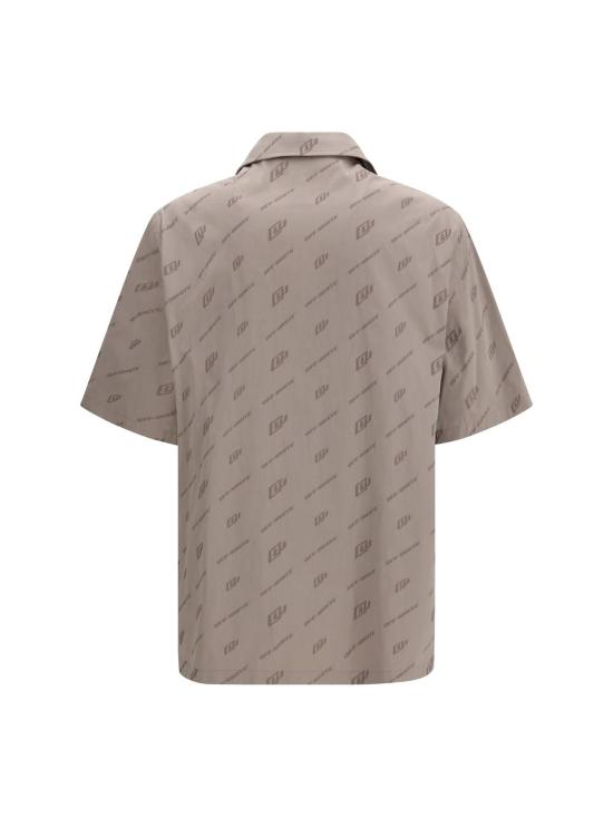  오프화이트 탑 프린트 볼링 셔츠 - OFF WHITE