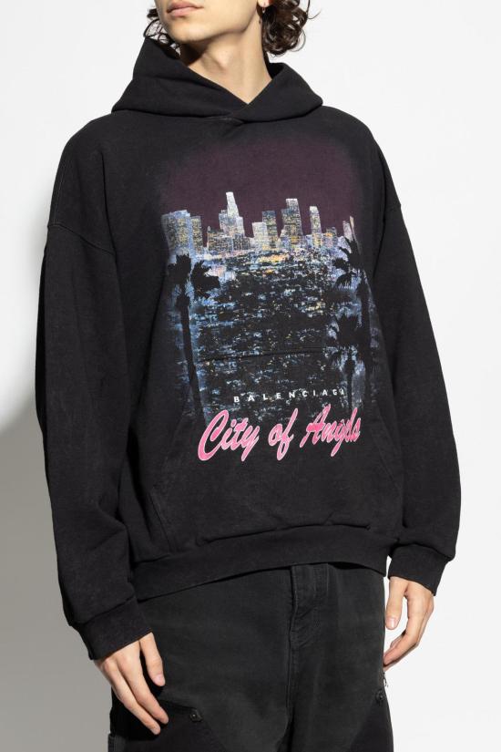  발렌시아가 스웨터 프린트 스웨트셔츠 - BALENCIAGA