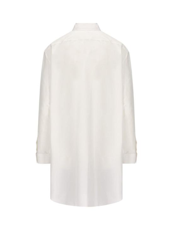  로에베 블라우스 더블 레이어드 셔츠 드레스 화이트/블루 - LOEWE