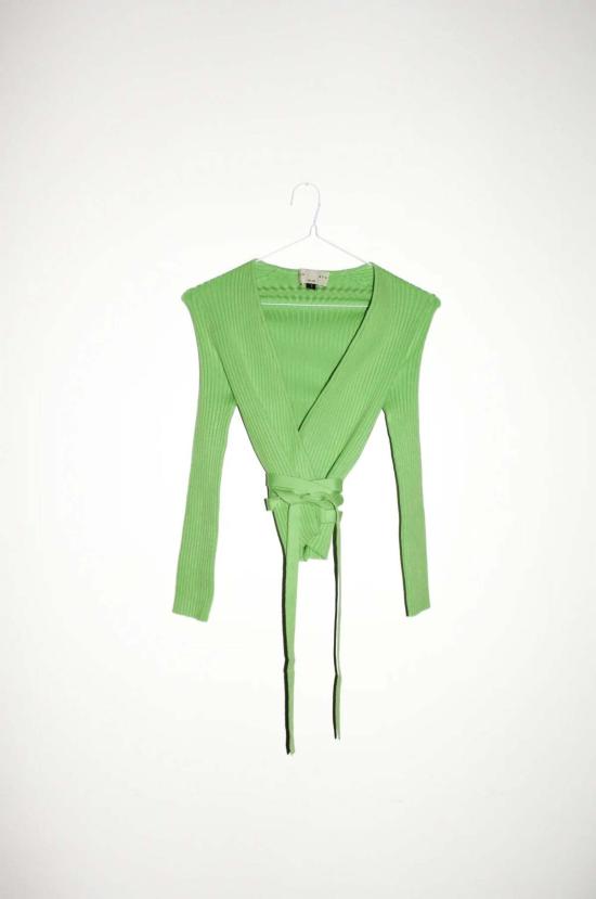  주주 민소매 티셔츠 Giu Giu Nonna 랩 가디건 멀티