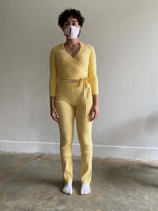  주주 민소매 티셔츠 Giu Giu Nonna 랩 가디건 멀티 - GIU GIU