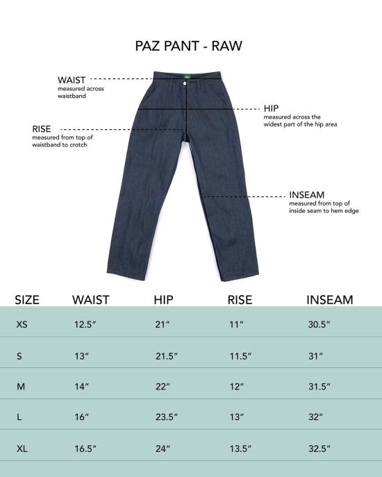  론 데님 팬츠 Lwn Paz 팬츠 인디고 로우 워시 - LWN