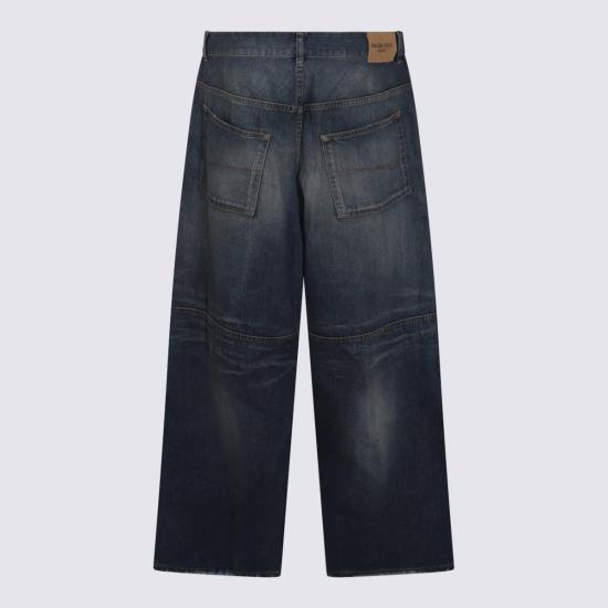  발렌시아가 데님 팬츠 코튼 진 블루 - BALENCIAGA