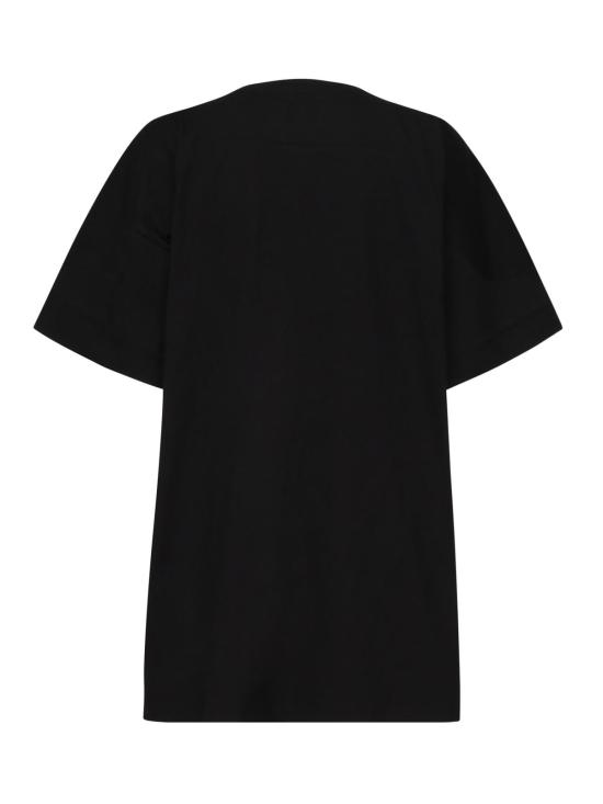  스텔라 맥카트니 반팔 티셔츠 스텔라 매카트니 프린트 바시티 티셔츠 블랙 - STELLA MCCARTNEY