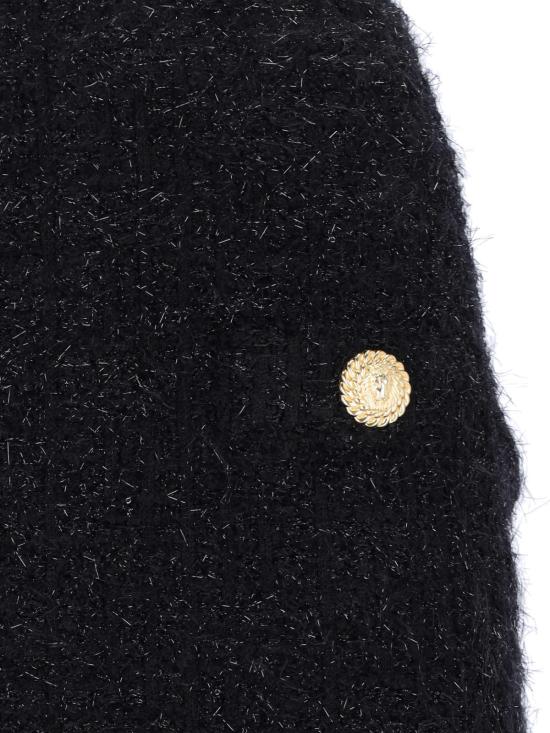  발망 숏 스커트 미니 스커트 블랙 - BALMAIN