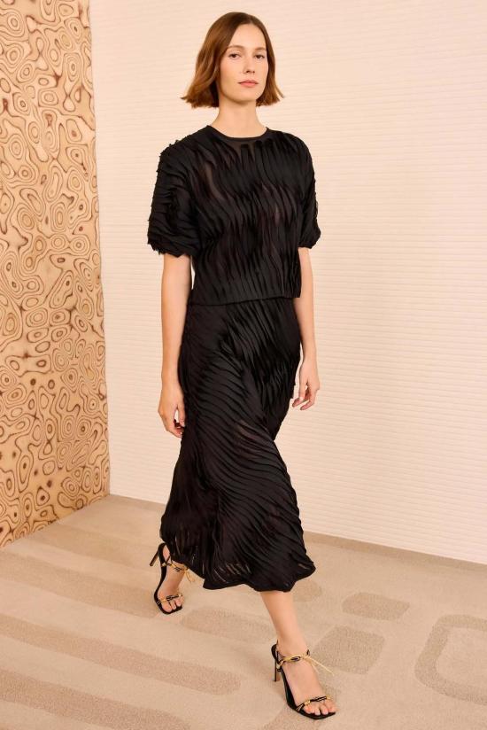  울라 존슨 블라우스 Ulla Johnson Vayda S/S 탑 느와르