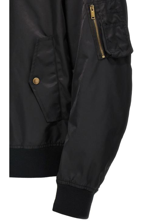  발렌티노 가라바니 봄버 자켓 로고 봄버 재킷 블랙 - VALENTINO GARAVANI