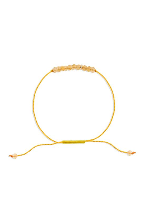  C. GRASSI 팔찌 C. Grassi 에너지 프로젝트 , 번영의 시트린/14K 솔리드 골드 비즈