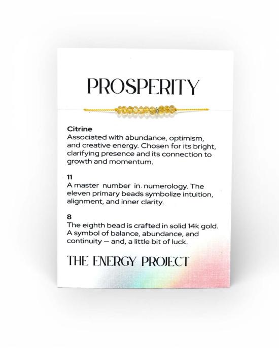  C. GRASSI 팔찌 C. Grassi 에너지 프로젝트 , 번영의 시트린/14K 솔리드 골드 비즈 - OTHER BRANDS