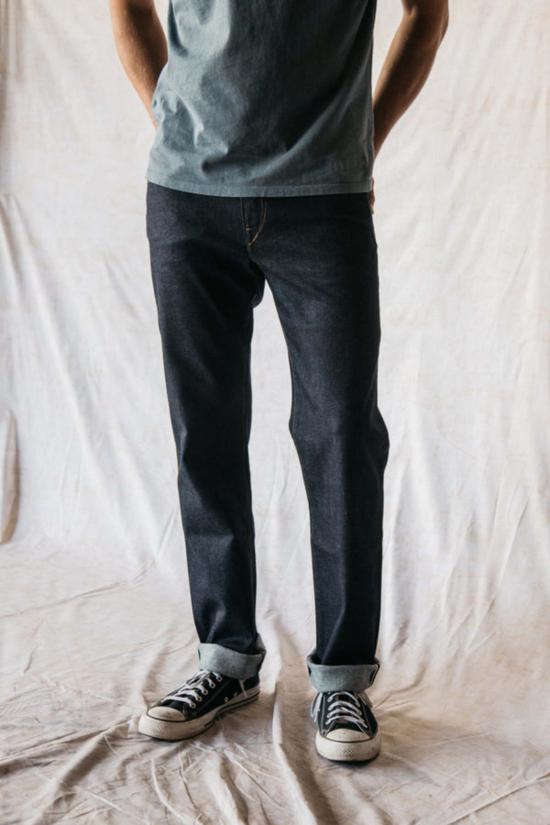  히로시 카토 데님 팬츠 더 해머 로우 14온스 스트레이트 진 인디고 - HIROSHI KATO