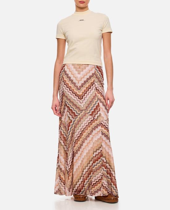  자크뮈스 반팔 티셔츠 Jacquemus Le Tshirt Gros Grain T 셔츠 베이지 - JACQUEMUS