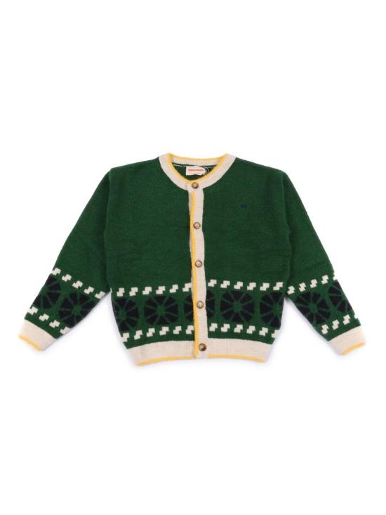  [키즈] 보보쇼즈 풀오버 키즈 보보 초시스 칼레이도스코프 자카드 가디건 그린