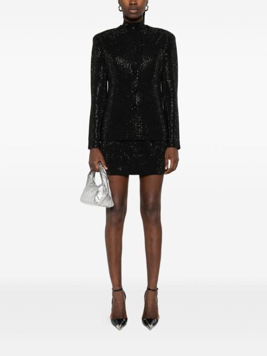  엠포리오 아르마니 자켓 울 블렌드 싱글 브레스트 재킷 블랙 - EMPORIO ARMANI