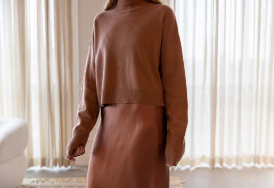  사블린 미디 스커트 미란다 B 스캘럽 트림 바이어스컷 풀온 스커트 - SABLYN