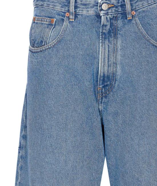  MM6 메종마르지엘라 데님 팬츠 Mm6 메종 마르지엘라 와이드 레그 진 블루 - MM6 MAISON MARGIELA