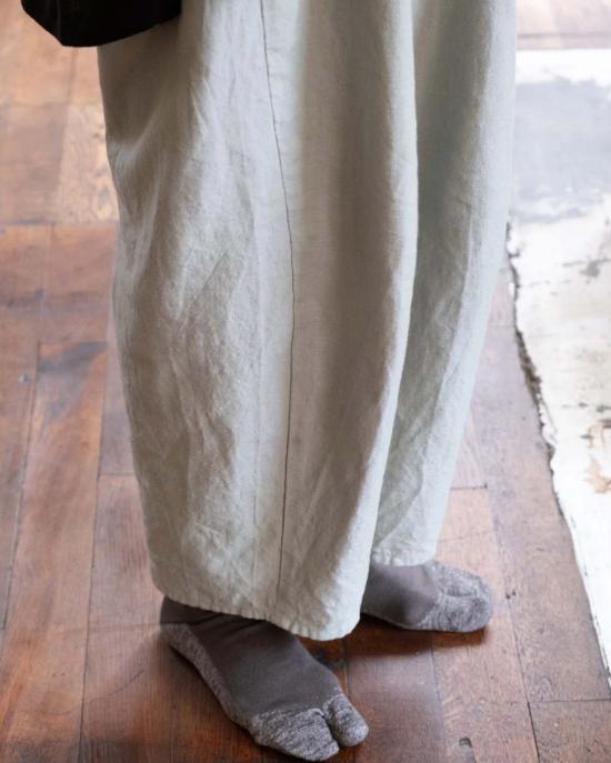  야해 양말 야하에 유기농 면 와시 타비  내추럴 블랙 - YAHAE