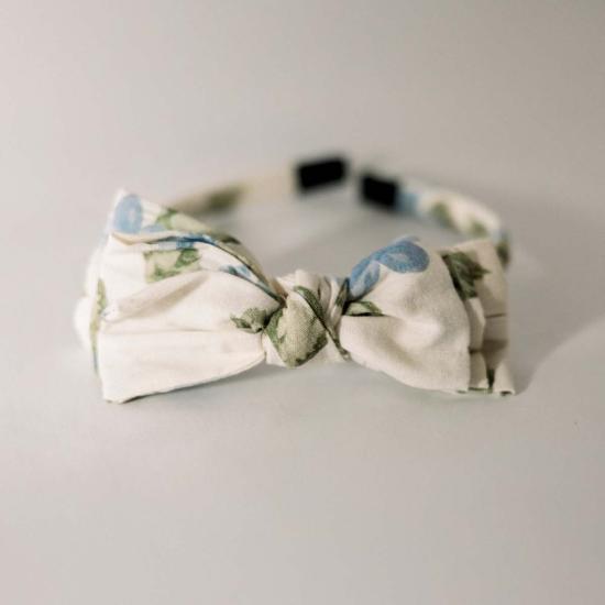  [키즈] Piper&Cloth 헤어 액세서리 Three Little Bows Headband Fleurs Bleues