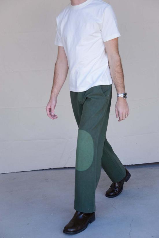  Sønderhaus 수트 팬츠 Donovan 트라우저 그린/화이트 - OTHER BRANDS