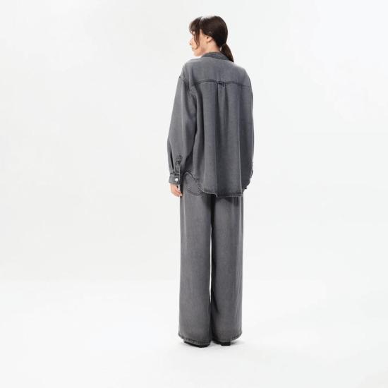  마리아 셰르 데님 자켓 Maria Cher Boedo 조선 자켓 그레이 데님 - MARIA CHER