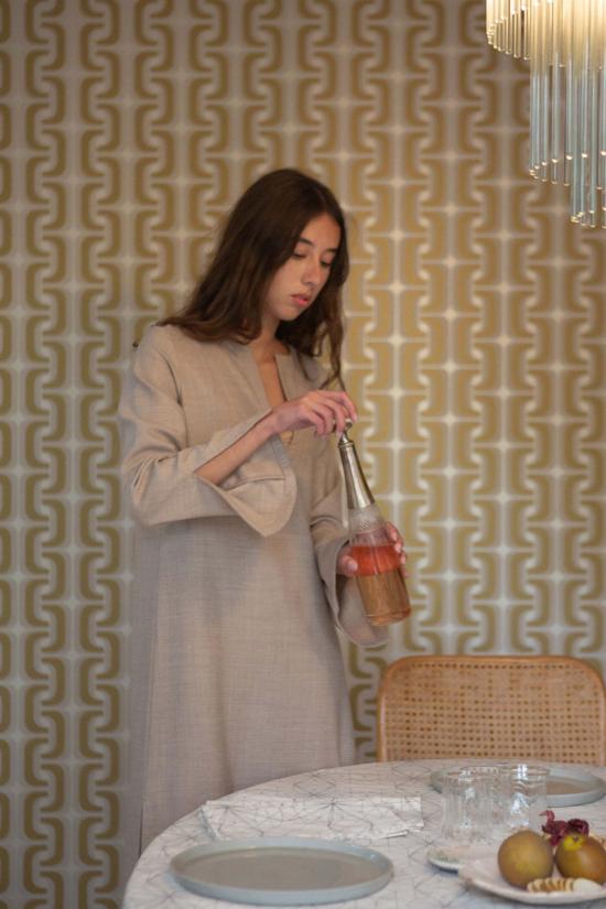  에리카 타노브 롱 원피스 에리카 타노프 나바 울 카프탄 - ERICA TANOV