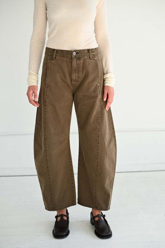  사야카 다비스 뉴욕 데님 팬츠 사야카 데이비스 뉴욕 배럴 데님 진 - SAYAKA DAVIS NEW YORK