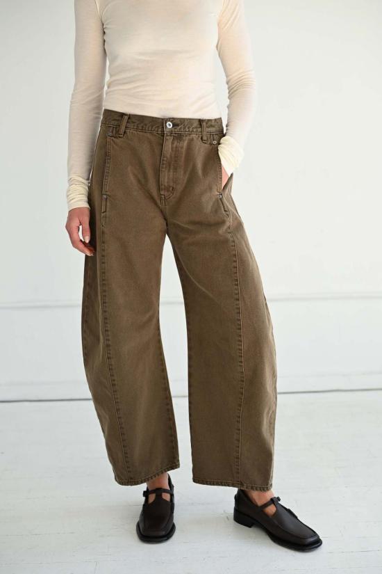  사야카 다비스 뉴욕 데님 팬츠 사야카 데이비스 뉴욕 배럴 데님 진 - SAYAKA DAVIS NEW YORK