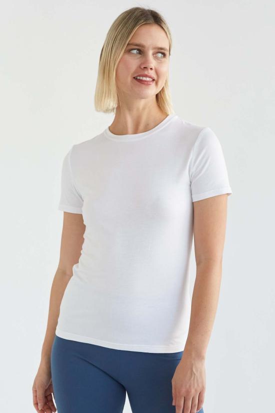  On/off essentials 반팔 티셔츠 Onoff Essentials 뱀부 크루넥 티셔츠