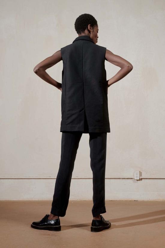  마리아 스탠리 베스트 아셰 블랙 조끼 - MARIA STANLEY