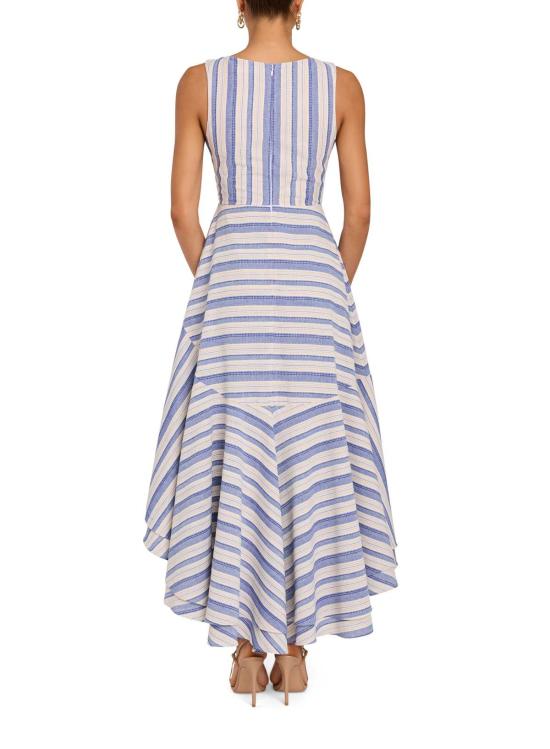 아만다 업리차드 롱 원피스 카셀라 드레스 마이어스 스트라이프 - AMANDA UPRICHARD
