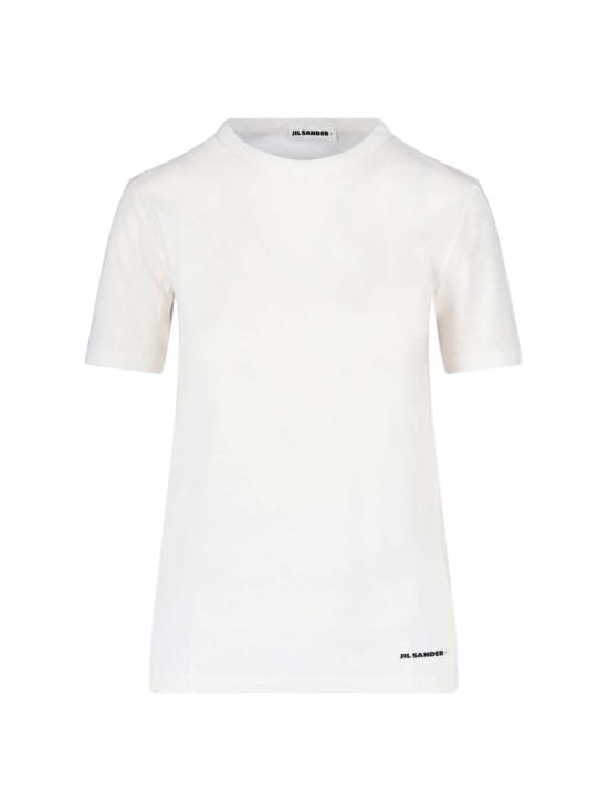  질샌더 반팔 티셔츠 질 샌더 클래식 티셔츠 옵틱 화이트