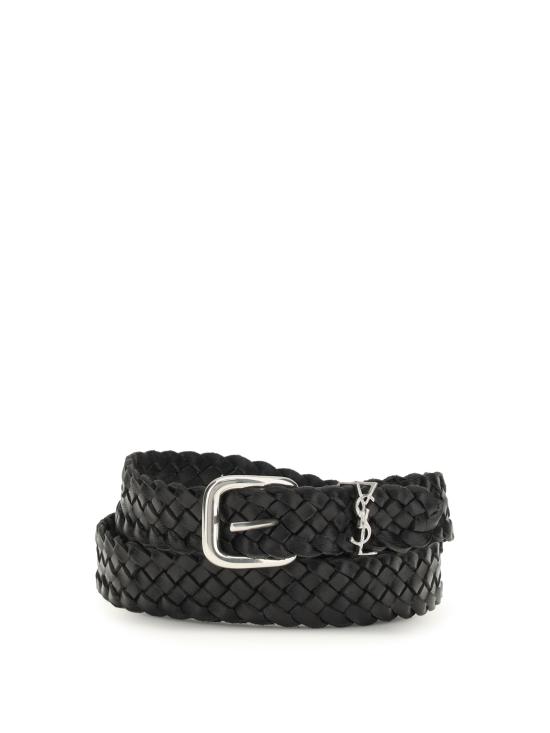 26SS 생로랑 가죽 벨트 859141AAF3L 1000 BLACK