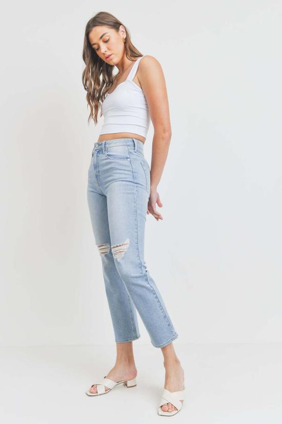  저스트 블랙 데님 데님 팬츠 롱 위크 진 - JUST BLACK DENIM