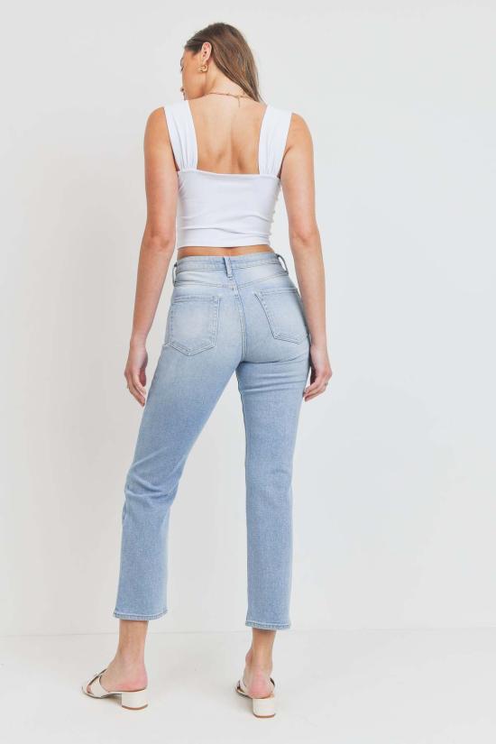  저스트 블랙 데님 데님 팬츠 롱 위크 진 - JUST BLACK DENIM