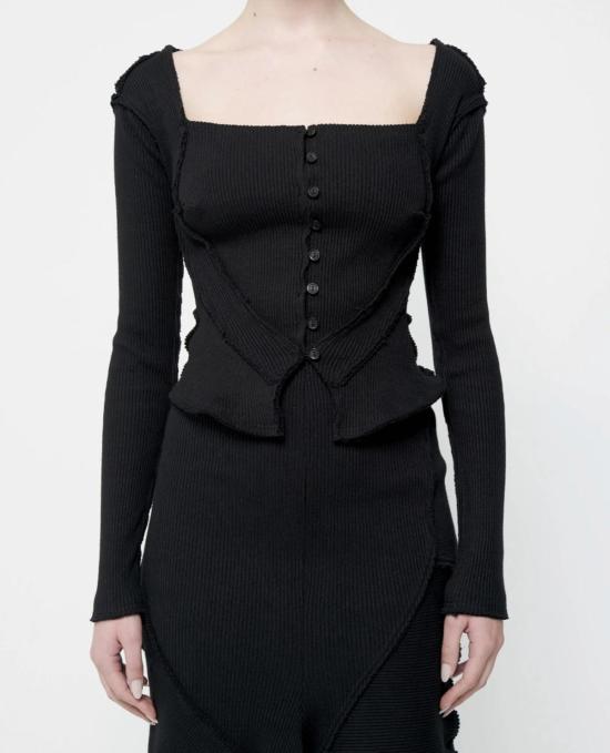  탈리아 바이어 가디건 탈리아 바이르 오픈넥 코르셋