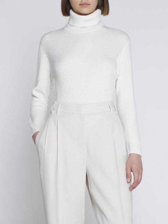  브루넬로 쿠치넬리 터틀넥 화이트 - BRUNELLO CUCINELLI