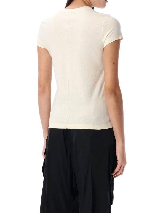  릭 오웬스 민소매 티셔츠 크롭 기장 티셔츠 내추럴 - RICK OWENS