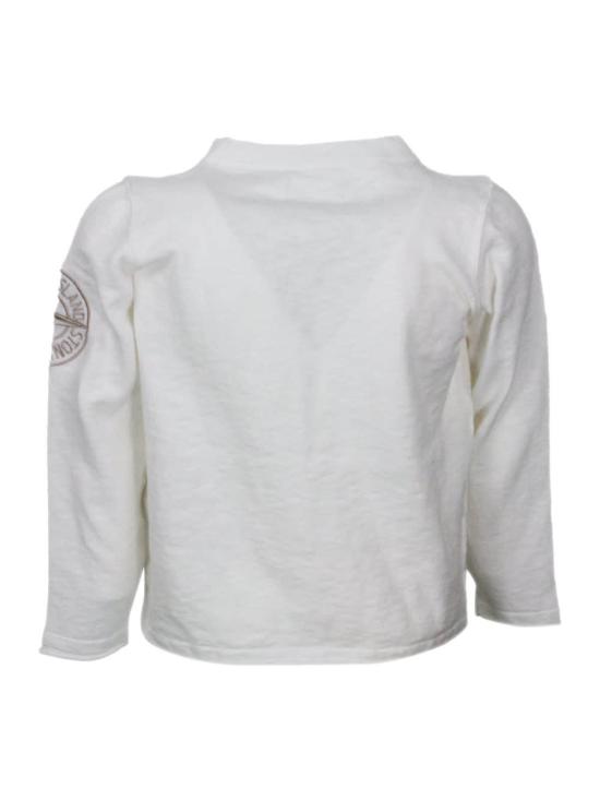  [키즈] 스톤 아일랜드 풀오버 키즈  스웨터 화이트 - STONE ISLAND