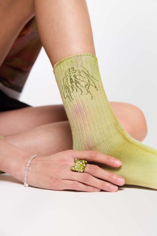  콜리나 스트라다 반지 퍼피 버니 링 라임 - COLLINA STRADA