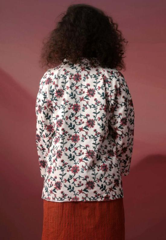  이키비 자켓 가을꽃 재킷 화이트 - IKKIVI