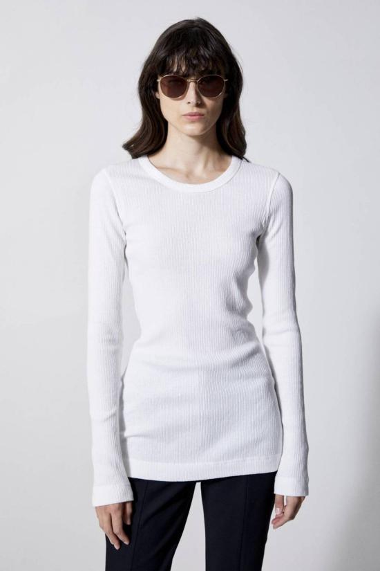  하우스 오브 다그마르 긴팔 티셔츠 하우스 오브 다그마 비타 탑 화이트