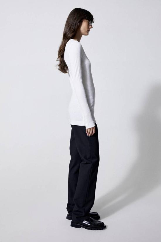  House of Dagmar 긴팔 티셔츠 하우스 오브 다그마 비타 탑 화이트 - OTHER BRANDS