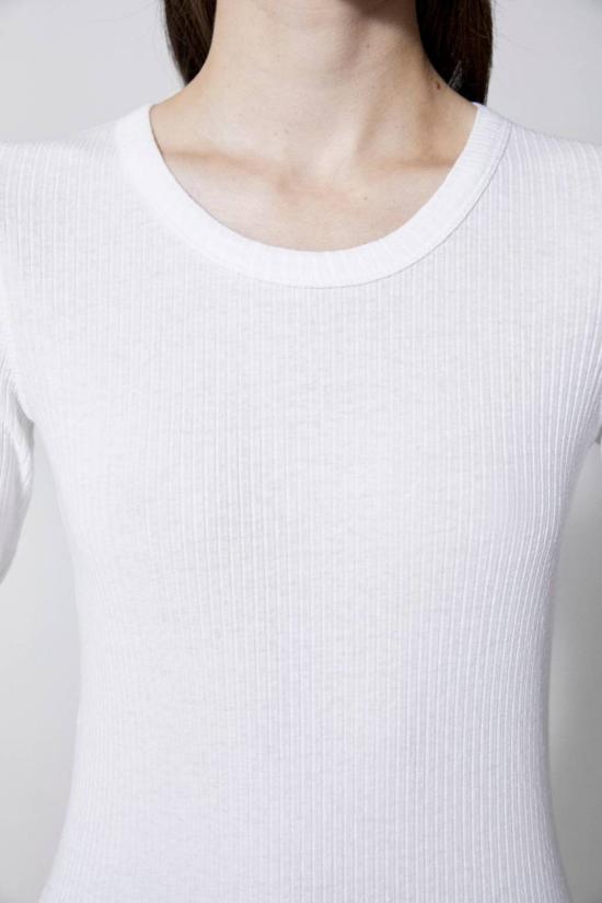  하우스 오브 다그마르 긴팔 티셔츠 하우스 오브 다그마 비타 탑 화이트 - HOUSE OF DAGMAR