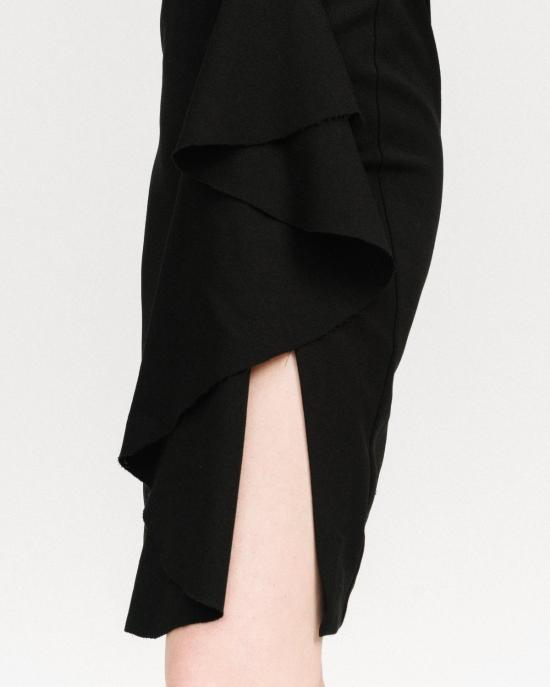  Samuji 숏 원피스 사무지 캐스케이딩 러플 드레스 블랙 - OTHER BRANDS