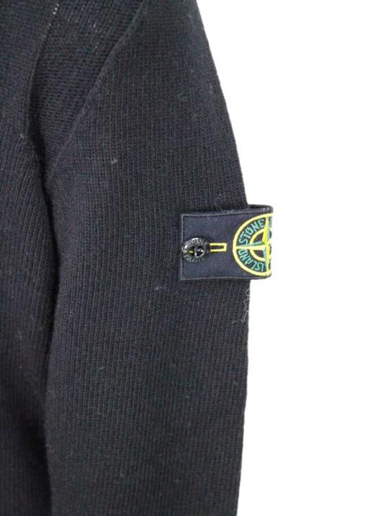  [키즈] 스톤 아일랜드 풀오버 키즈  스웨터 블랙 - STONE ISLAND