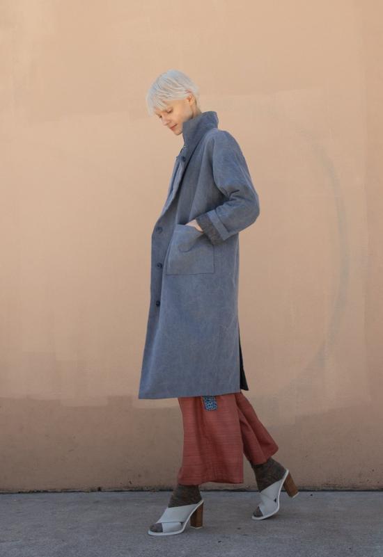  H. Fredriksson 데님 자켓 데님 케이트 코트