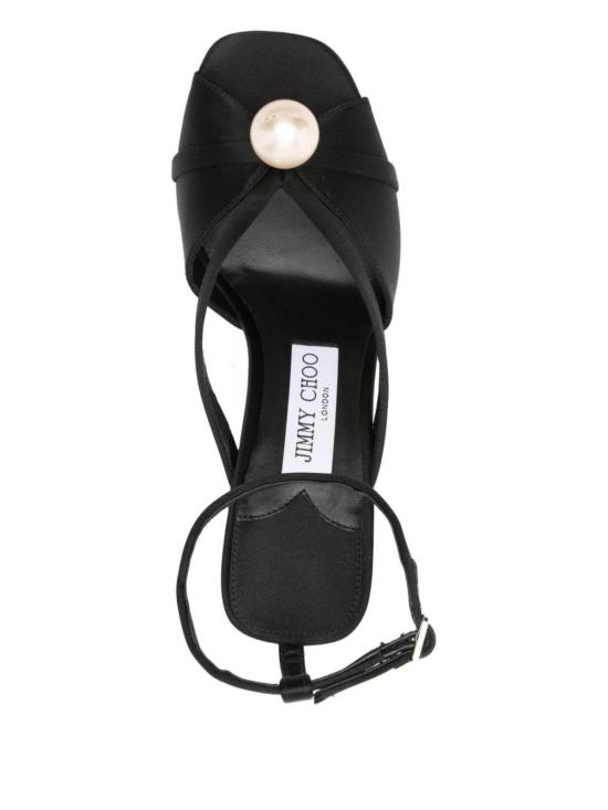  지미추 샌들 시바 95 새틴  블랙 - JIMMY CHOO