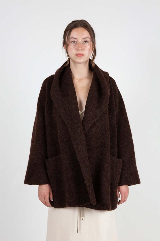  로렌 마누지안 코트 더블 페이스 - LAUREN MANOOGIAN