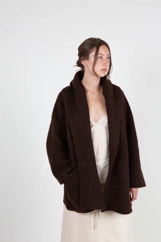  로렌 마누지안 코트 더블 페이스